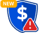 Scam protection shield icon