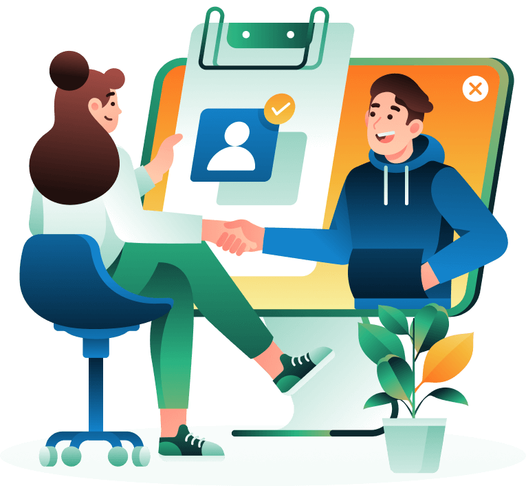 Trading platform analysis illustration