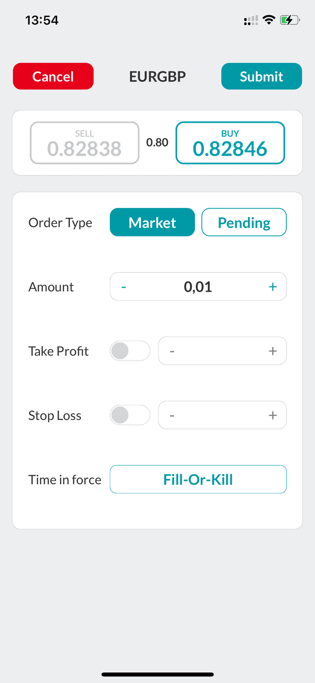 Hantec Markets mobile app screenshot 1