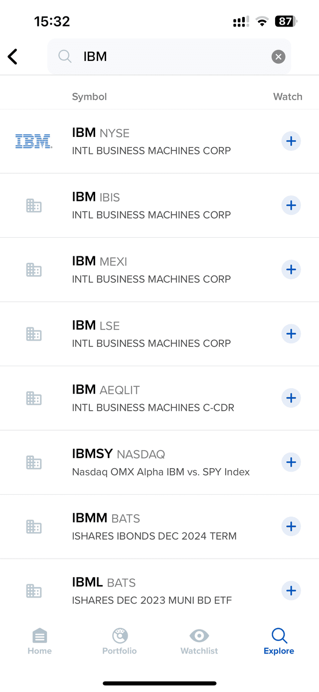 Interactive Brokers mobile app screenshot 2