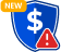 Scam protection shield icon